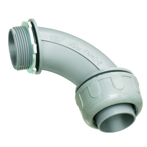 Arlington 90 Degree Nonmetallic Liquidtight Connectors 2 in Plastic (UV-resistant) Compression x Threaded