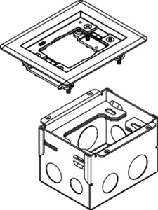 Wiremold 880 Series Single Service Floor Boxes