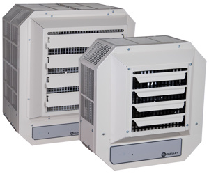 Ouellet OHV Unit Heaters 240/208 V 5/3.75 kW 1 Phase, 3 Phase Almond 17060/12966 BTU/hr