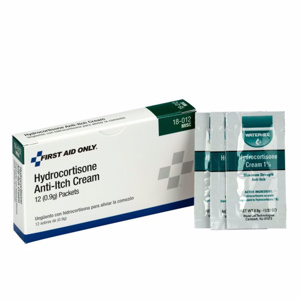First Aid Only® Anti-itch Creams 0.9 g Hydrocortisone 12 Per Box
