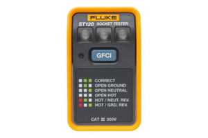 Fluke Electronics Receptacle Voltage Testers 110 - 125 VAC