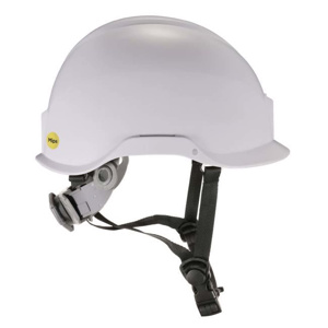 Ergodyne Skullerz Non-vented Micro Brim Safety Helmets 6.5 - 8 6 Point Ratchet Xcel <em class="search-results-highlight">Logo</em> White