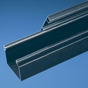 Panduit FiberRunner® Type <em class="search-results-highlight">HS</em> Hinged Solid Wire Duct 2 in x 3 in x 6 ft Black Cover Not Included