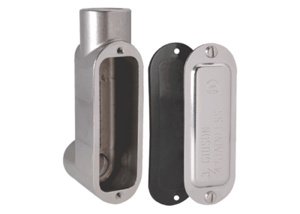 Generic Brand Type <em class="search-results-highlight">LB</em> Conduit Bodies Stainless Steel 316 1 in Cover, Gasket Included