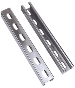 Generic Brand Slotted <em class="search-results-highlight">Strut</em> Channels 1-5/8 in x 1-5/8 in Single, Slotted Stainless Steel 304