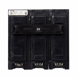 Eaton Quicklag® HQP Cable-in / Cable-out Miniature Circuit Breakers 20 A 240 VAC 10 kAIC 3 Pole
