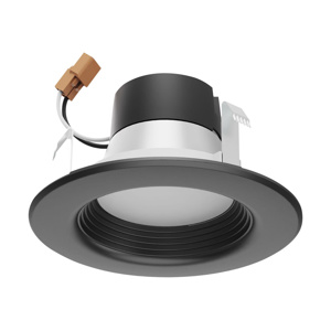 Satco Products CCTSelect Recessed Downlights 120 V 7 W 4 in 2700/3000/3500/4000/5000 K Black Dimmable 600 lm