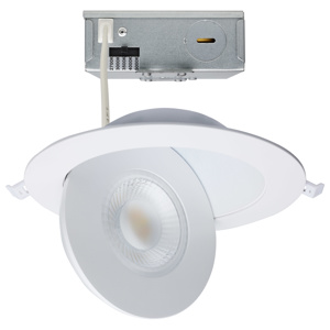 Satco Products CCTSelect Recessed Downlights 120 V 15 W 6 in 2700/3000/3500/4000/5000 K White Dimmable 1280 - 1400 lm