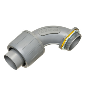 Arlington 90 Degree Nonmetallic Liquidtight Connectors 2 in Compression x Threaded