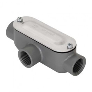 Orbit Industries Type T Conduit Bodies Aluminum (Copper-free) 3/4 in Cover, Gasket Included