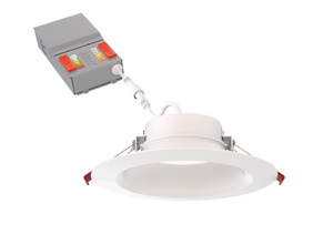 Lithonia WF6 Recessed LED Downlights 120 V 16 W 6 in 2700/3000/3500/4000/5000 K Matte White Dimmable 800/1050/1300 lm