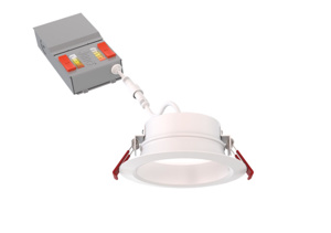 Lithonia WF4 Recessed LED Downlights 120 V 16 W 4 in 2700/3000/3500/4000/5000 K Matte White Dimmable 800/1050/1300 lm