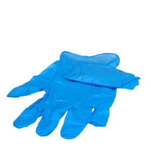 First Aid Only® Disposable Powder-free Non-sterile Gloves Large Nitrile Latex-free Blue