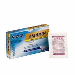 Physicians Care Aspirin Pain Relievers Aspirin 2 per Packet, 6 Packets per Box