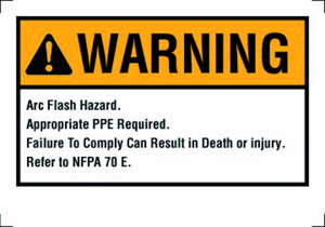 Ideal Arc Flash Safety Labels NEC Arc Flash Warning