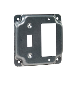 Southwire 4 Square Box Industrial Covers 1 Decorator/GFCI 1 Toggle Switch Raised