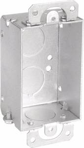 Southwire Metallic Gangable Switch / Outlet Boxes 1 Gang Ears New 1-1/2 in