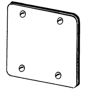 Appleton Emerson 4-11/16 Square Box Industrial Covers Blank Flat