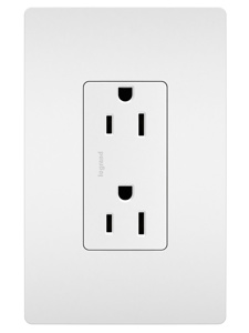 885SW RADIANT 15A 125V DUP RCPTL WT SELF