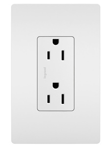 885TRSW RADIANT 15A/125V TR DPLX RCPTL