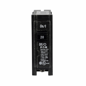 Eaton BR High Magnetic Plug-in Circuit Breakers 20 A 120/240 VAC 10 kAIC 1 Pole 1 Phase