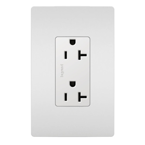 885TR20SW TR RCPT RADIANT 20A 125V WH