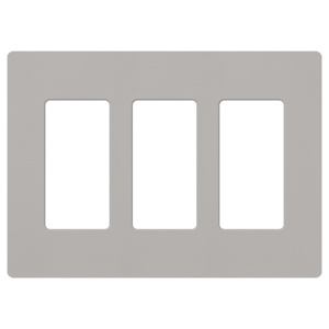 Lutron Standard Decorator Wallplates 3 Gang Pebble Plastic Surface