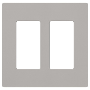 Lutron Standard Decorator Wallplates 2 Gang Pebble Plastic Surface