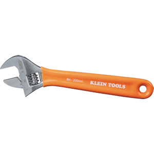 Klein Tools Extra Capacity Adjustable Wrenches 8 in 1-1/4 in Orange