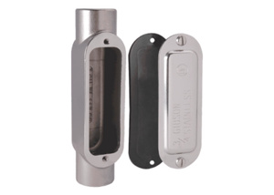 Generic Brand Type C <em class="search-results-highlight">Conduit</em> Bodies Stainless Steel 316 1/2 in Cover, Gasket Included