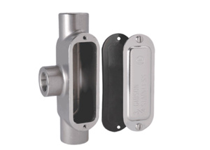 Generic Brand Type T <em class="search-results-highlight">Conduit</em> Bodies Stainless Steel 316 1/2 in Cover, Gasket Included