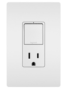 RCD38TRWCC6 1P/3W 15A TR OTLT WH