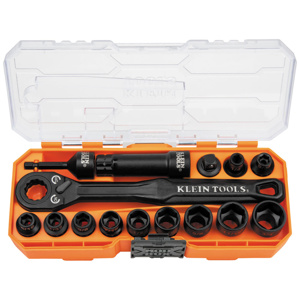 Klein Tools KNECT™ Socket Sets 3/8 in 15 Piece 6 Point