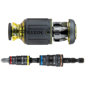 Klein Tools Flip Socket Multi-bit Stubby Impact Nutdriver Sets