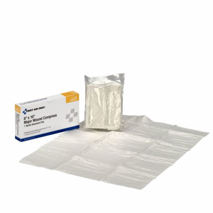 First Aid Only® Sterile Absorbant Compress Pads 8 x 10 in