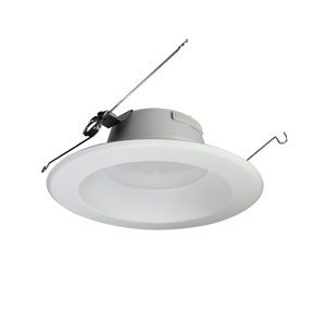 Nora Lighting Onyx NOXAC Recessed LED Downlights 120 V 16.5 W 5 in<multisep/> 6 in 2700/3000/3500/4000/5000 K White Dimmable 1150 lm