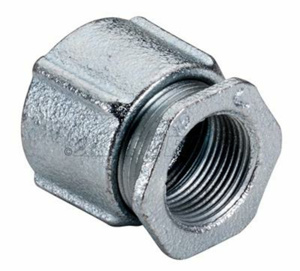 Southwire Topaz Rigid / IMC Compression 3-piece Couplings 1 in Malleable Iron