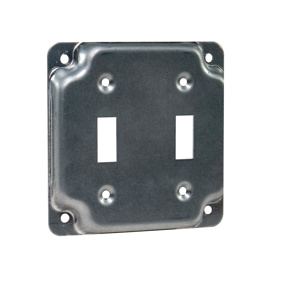 Southwire 4 Square Box Industrial Covers 2 Toggle Switch Raised