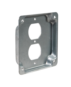 Southwire 4 Square Box Industrial Covers Duplex Receptacle Raised