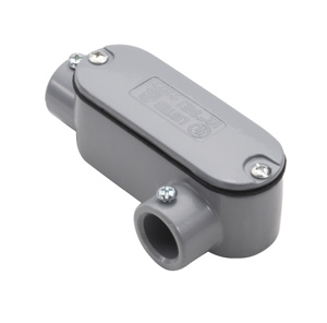 Southwire Topaz ELL-CG Type LL Conduit Bodies Aluminum (Copper-free) 1/2 in Cover, Gasket Included