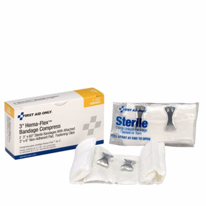 First Aid Only® Hema-<em class="search-results-highlight">Flex</em>™ Compression Bandages 3 in 2 Per Box Latex-free