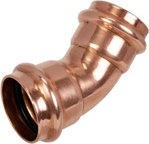 Apollo Valves Copper 45 Degree Elbows 1 in Press Both Ends
