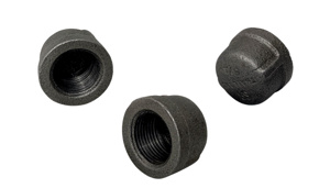 Alloy Products Coated Black Malleable Iron Pipe Caps 150 <em class="search-results-highlight">lb</em> Threaded