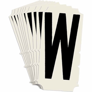 Brady 6450 Condensed Gothic Numbers and Letter Labels