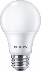 Philips A19 LED Lamps 8.8 W Medium (E26) 3000 K Dimmable 80 CRI 800 lm