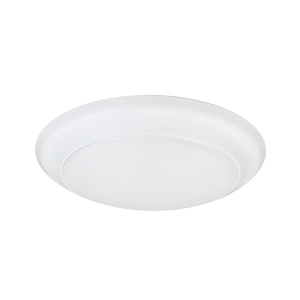 Nora Lighting NLOPAC Surface Mount LED Downlights 120 V 16.5 W 6 in 5000 K White Dimmable 1100 lm