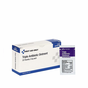 First Aid Only® Antibiotic Ointments 0.5 g 25 Packets Per Box