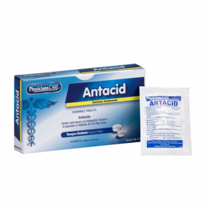 Physicians Care Antacids Calcium Carbonate 420 mg 2 Tablets per Pack, 6 Packets per Box