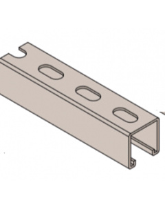 Wesanco W200 Short Slotted <em class="search-results-highlight">Strut</em> Channels 1-5/8" x 1-5/8" Single Slotted