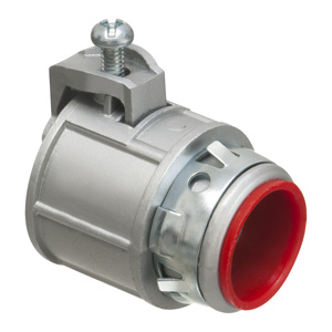 Arlington Straight Saddle Squeeze Flex Connectors 3/4 in Zinc Die Cast Insulated